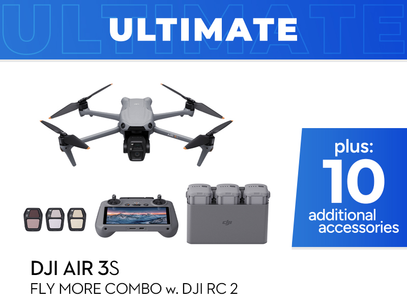 DJI Air 3S Ultimate Combo w. DJI RC 2